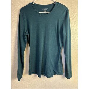 segments 100% Pure merino wool Long Sleeve Top Women’s Medium Lightweight Casual